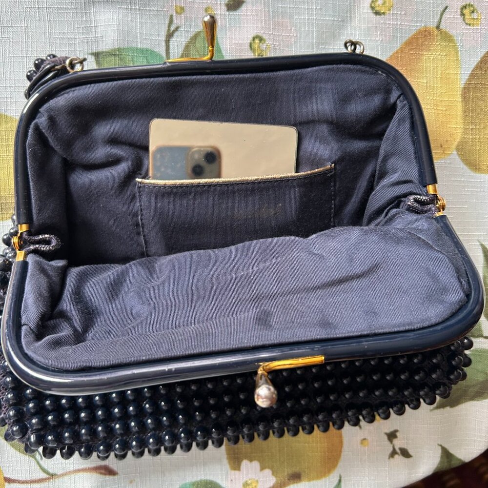BLACK  VINTAGE BAG - Picture 2 of 4